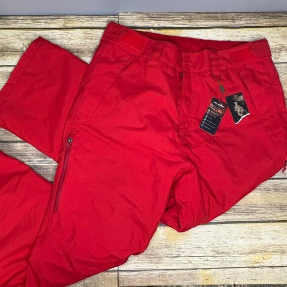NWT Free Soldier Tactile Insulated Red Snow Ski Pants Mens Sz XL - Picture 1 of 9
